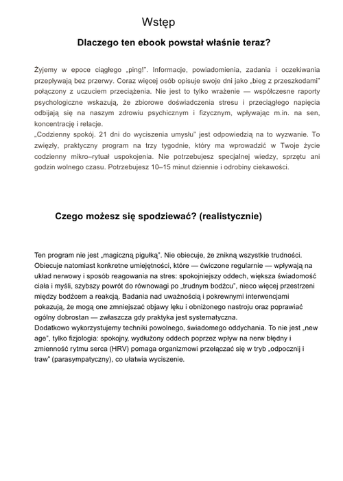 Codzienny spokój – 21 dni do wyciszenia umysłu