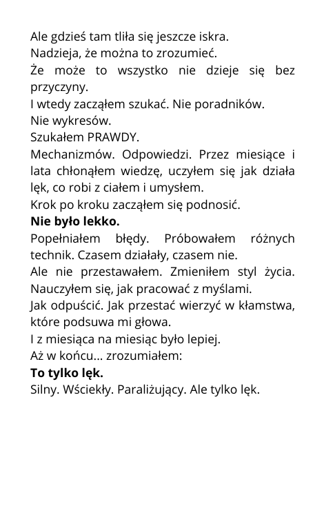 To tylko lęk – praktyczny przewodnik osoby, która sama przeszła przez nerwicę (E-book)
