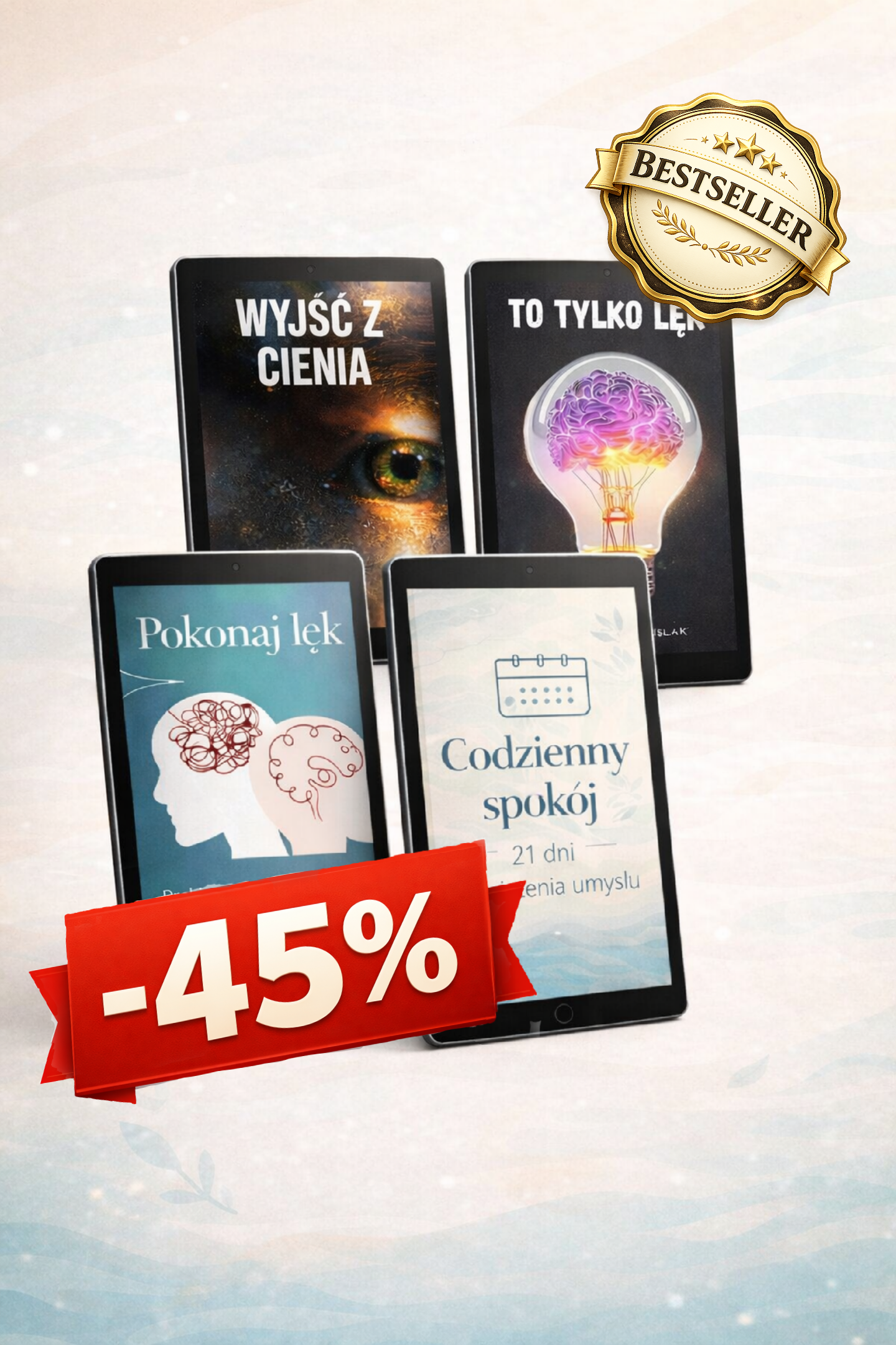 Pełny program wyjścia z nerwicy - pakiet 4 ebooków ( -45% )